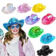 Light Up Cowboy Hat Led Cowgirl Hat For Girls - Neon Cowboy Hats - Cowgirl Costume Accessories For W