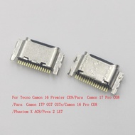10-50Pcs Usb Plug Connector For Tecno Camon 17P 16 17 Pro Phantom X Pova 2 CE8 LE7 CE9 CG8 CG7 AC8 C
