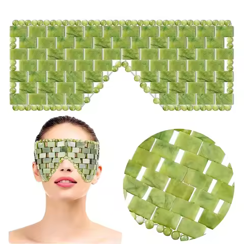Cooling Jade Eye Mask Massager Natural Jade Eye Mask Eye Eye for Eye Relax Sleep Massager Mask Tools