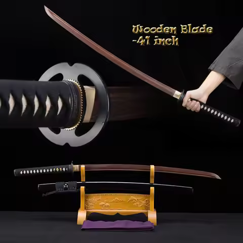 High Quality Japanese Katana Wooden Sword, Iaito Training Sword, Musashi Sword, 08KT, Decor, can Cus