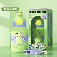 Brudon Cute Kids Hot And Cold Tumbler For boys girls Aqua flask thermos cup Water bottle with straw
