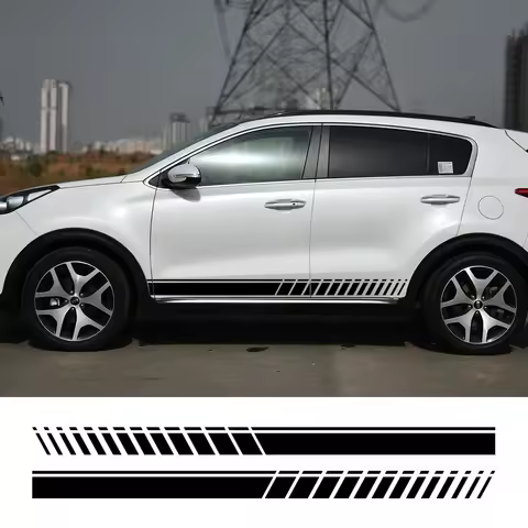 Car Door Long Strips Stickers for Kia Sorento 1 2 4 R UM XM BL MQ4 Sport Style Vinyl Film Decoration