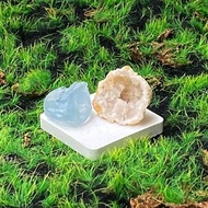 瑪瑙白晶洞 天青石 | 招財開運 療癒 | 辦公室擺件 快速出貨