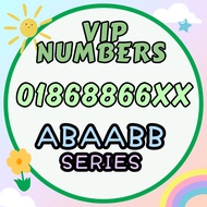 018 VIP VVIP Number 01868866 ABAABB Series Malaysia Beautiful Phone Number Lucky SUPER LIMITED