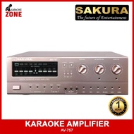 SAKURA AMPLIFIER AV757 / SAKURA AMPLIFIER AV-757 / SAKURA AV 757 2CH DIGITAL KARAOKE AMPLIFIER