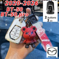 2020-2026 Mazda BT-50 remote control key case BT-50 pro 2025 car keychain New Mazda car key cover