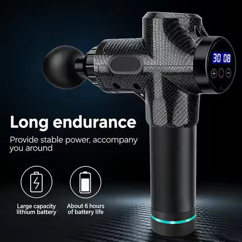 30 Speed Brushless Massage Gun Deep Tissue Muscle Massager with Long Battery Life Quiet Electric Mas