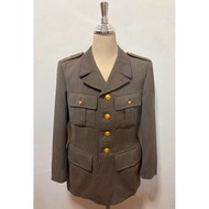 No.252 Vintage Swedish Army Officer m/36 Jacket Tunic 40s-50s Badge Military Uniform Suit 40-50