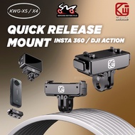 Kewig X5 X4 Quick Release Action Camera Mount Adapter Magnetic Insta360 X5 X4 X4 Air DJI Action 6 5 