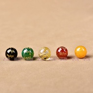 God of Wealth Loose Beads Five-Road Five-Element Color 6-14mm Agate Natural Red Yellow Wholesale 5 R