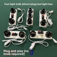 Led Bulb Quick Test on e27 Screw e14 B22 Test Lamp G9G4 Test Lamp Box Downlight Spotlight Tester