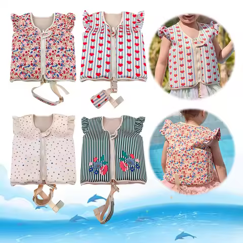 Unisex Children Swimming Aid Buoyancy Clothing Swimming Training Life Jacket Toddler Swim Vest for K