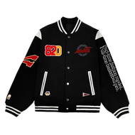 เสื้อแจ็คเก็ตเบสบอล AVIA ฤดูร้อนปี 2024 เสื้อผ้ากีฬาลำลองคอปกเสื้อแจ็คเก็ตเบสบอลแบบย้อนยุคสำหรับทั้ง