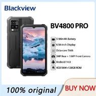 Blackview BV4800 PRO Rugged Smartphone 6.56'' IPS Display,4GB RAM+128GBROM,13MP Camera 5180mAh Batte