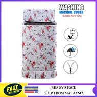 Washing Machine Cover, 9-12kg Top Load Cover Washing Machine, Dustproof, Waterproof, Sun-proof