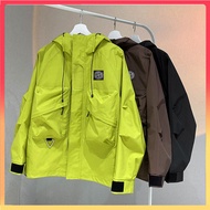 Ready Stock Hot Sale Stone island Men's Outdoor Breathable Long-sleeved Hooded Jacket Waterproof and