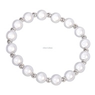 CH* Beaded Stretch Bracelet Comfortable Wrist Jewelry Elastic Glowing Jewelry