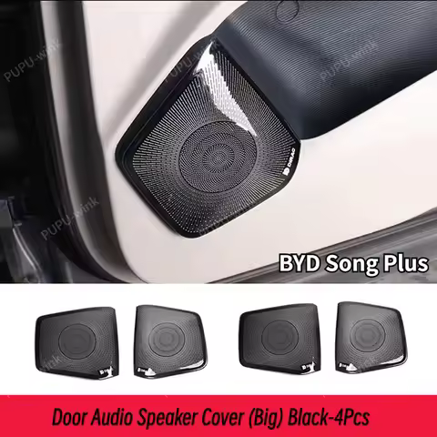 BYD Song Plus DMI/EV Speaker Cover Stainless Steel Door Audio Interior Patch Audio Decorative Frame