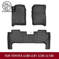 For Toyota LC80 LC81 LC95 LC100 Carpet Floor Mat TPE Thickened Car Mats Land Crur Interior Accessori