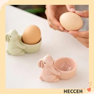 HECCEH Rabbit Egg Cup, Egg Organizer Creative Ceramic Egg Cup,  Ceramic Egg Stand Breakfast Table