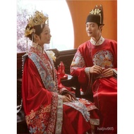 superior productsMing-Made Wedding Clothes Couple Clothes Wedding Dress High-End Hanfu a Chaplet and Official Robes Xiuh