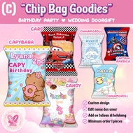 Design Chip Bag | Party bag goodies | Birthday | Wedding Gift Bag