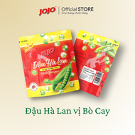 Combo Snack Đậu Hà Lan JOJO Vị Wasabi Và Vị Bò Cay 30G (Tặng Đậu 30G)