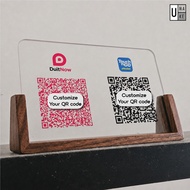 Ewallet QR Code Stand QR Pay Stand DuitNow TouchNgo QrPay Maybank Duitnow MAE Grabpay Boost Bank Isl
