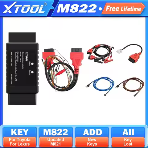 XTOOL M822 Adapter For Toyota 8A AIl Key Lost Programming Need Work With KC501 Programmer&KS-1 Emula