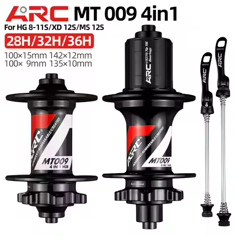 ARC MT009 4in1 Hub 28H 32H 36H Bearing shaft Disc Brake Cycling Mountain Bike Bearing Hub HG MS XD B