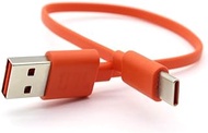 Aiivioll Type-C Charging Cable Compatible with JBL Go 3, Charge 4/5, Flip 6, Pulse 5, Clip 4, JR Pop, Endurance Peak, JBLCHARGE 4 BLKAM Wireless Bluetooth Earphone Speaker Charging Cable (25cm/Orange)
