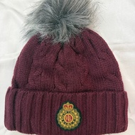 Ralph Lauren Polo 毛球針織帽（棗紅）