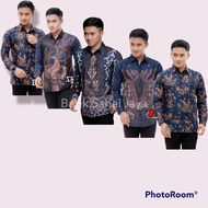 KEMEJA The Latest MODERN BATIK FORMAL Shirt For Men, Blue Color