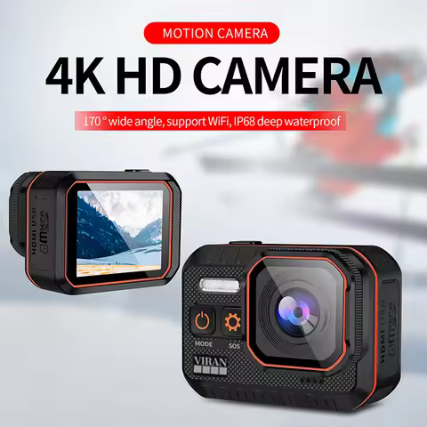 4K Dive Action Camera 4K HD With Remote Control Waterproof Sport Screen Drive Recorder 4K Sports Hel