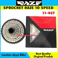 Cassette Sprocket Raze 10 Speed 11 - 46T Silver