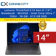 Lenovo ThinkPad E14 Gen 6 14" Notebook Lenovo WUXGA Intel Core Ultra 7 155U 16 GB 512 GB SSD 21M7003