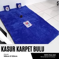 (HARGA PROMO) Karpet Bulu Lembut dan Tebal Motif Karakter Ukuran 165x120 Bonus Bantal dan Guling Kec