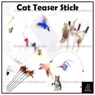[Ready Stock] Cat Teaser Flexible Stick Permainan Kucing Cat Toy Cat Teaser Stick Cheap