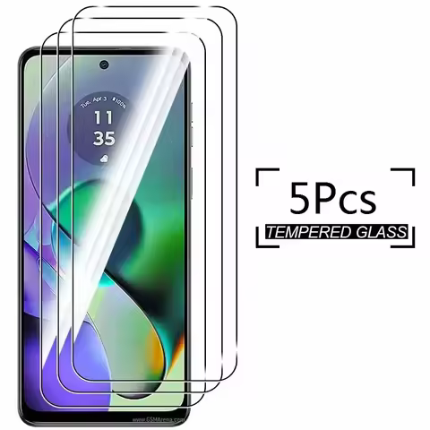 5Pcs HD Screen Protector Tempered Glass For Motorola Moto G Power 5G 2024 G04S G04 G05 G13 G14 G15 G