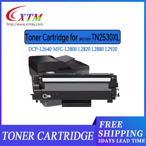 3K TN2530XL TN2530 for Brother HL-L2640DW HL-L2480DW DCP-L2640DW MFC-L2800DW MFC-L2820DW powder refi