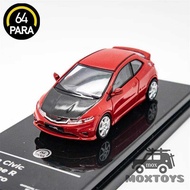 C Para64 1:64 Civic Fn2 Type R Red Diecast Model Car