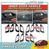 Proton Persona VVT MC1 MC2 2016 - 2025 Inner Door Handle Frame Cover Accessories Shinning Black Carb