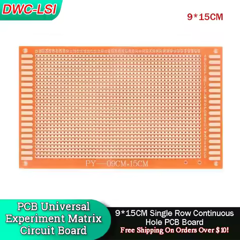 DIY 9x15 9*15CM Prototype Paper PCB Board Universal Experiment Matrix Circuit Board Single Row Conti