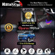 SPARZO Toyota Hilux Revo 2017 5D PLUS Car Floor Mat Carpet Full Set