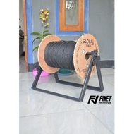 Roll Kabel FO Alat Tarik Cable Fiber Optik Gulungan wifi dudukan lipat penggulung drop core hasbel