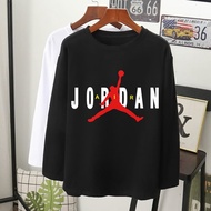 baju mantap nike jordan t-shirt lengan panjang muslimah wanita perempuan cotton labuh long sleeve women baju kolej uni s