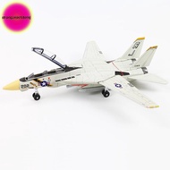 Strongaroetrtomj 1:72 Scale F-14 Tomcat Fighter Jet Model - White & Bla ABS Plastic Aircraft With De