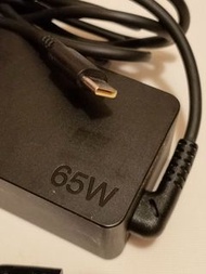*free shipping: Lenovo Type C PD 65w original factory charger with HK/UK style mains AC power cable.