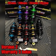 MONOSHOCK SOB RACING LC135 Y15 Y16 200MM 203MM 225MM 205MM MONO BLACK RED YELLOW PURPLE RS150 RSX MO