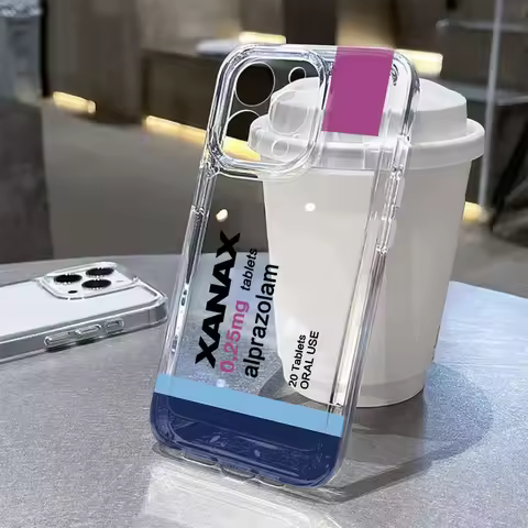 X-XANAX Chill Pill Cool Phone Case for Huawei Nova 9 6 7 5 P50 P30 SE Pro Lite Honor 50 4G 5G Transp